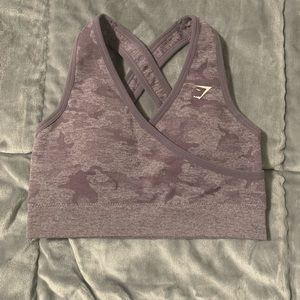 Gymshark Camo seamless purple bra S
